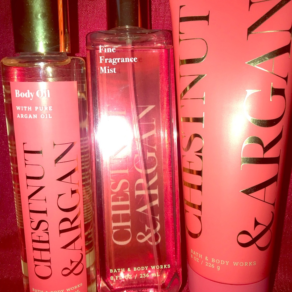 Bath & BodyWorks Chestnut & Argan Set (NWT)